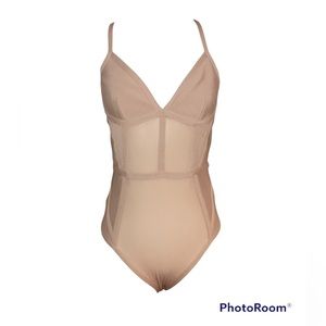 Elegant Tan Women's Bodysuit